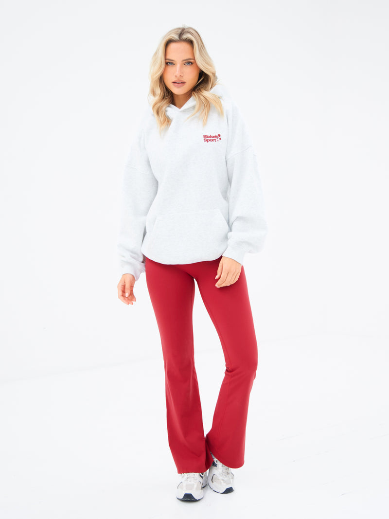 Motion Oversized Hoodie - Marl White