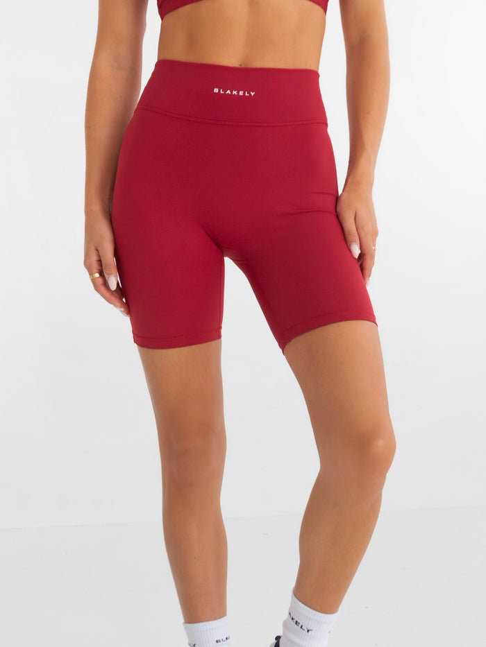 Ultimate Cycling Shorts - Cherry Red