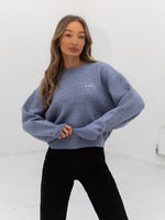 Elara Knitted Jumper - Blue