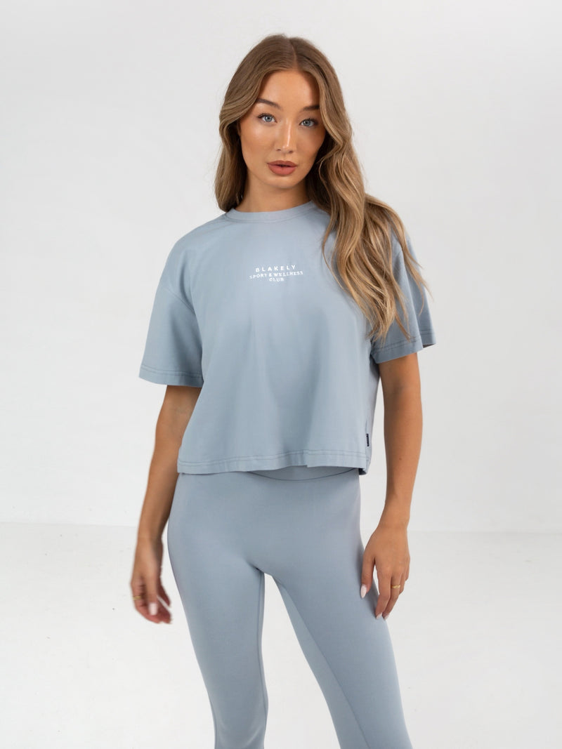 Ultimate Cropped T-Shirt - Ice Blue