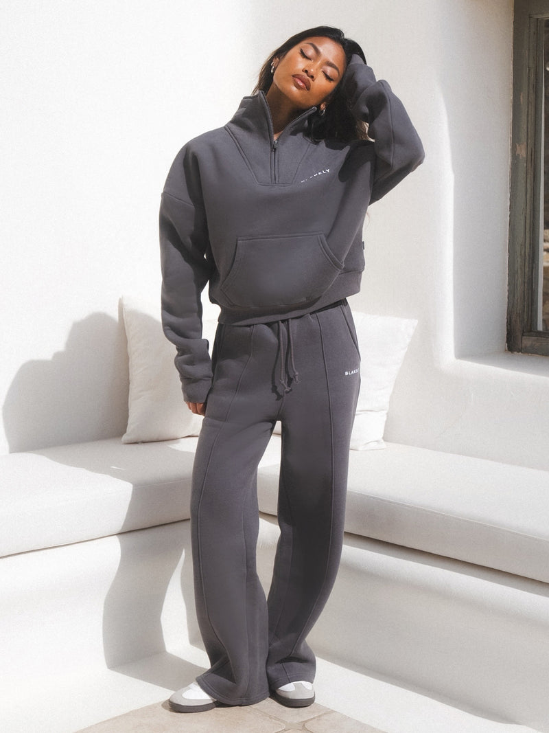 Everyday 1/4 Zip Jumper - Charcoal