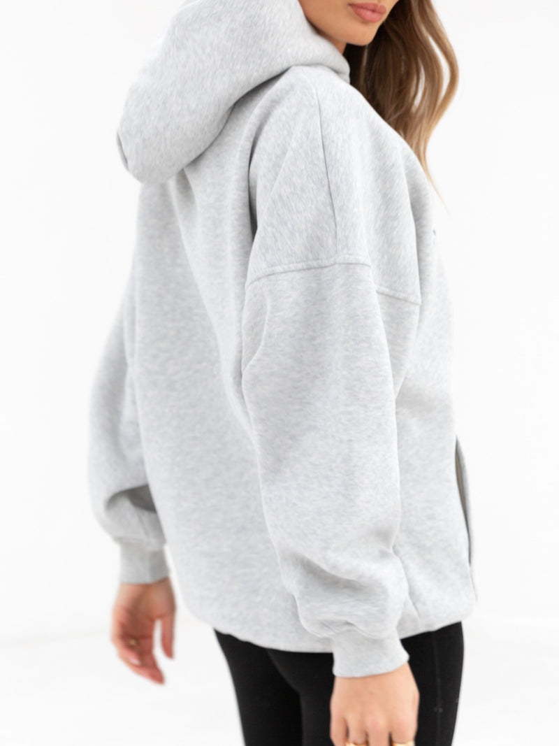 Composure Oversized Hoodie - Marl Grey