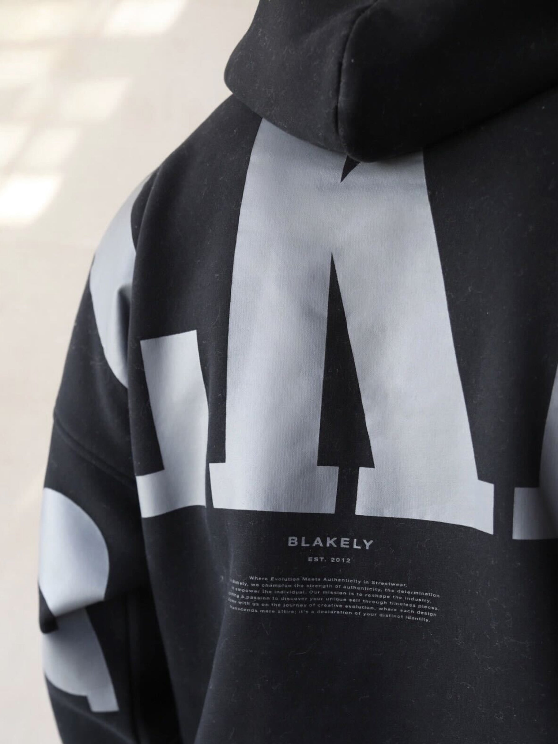 Buy Blakely Black BLKLY Relaxed Hoodie Free delivery on orders over 70 Blakely Clothing