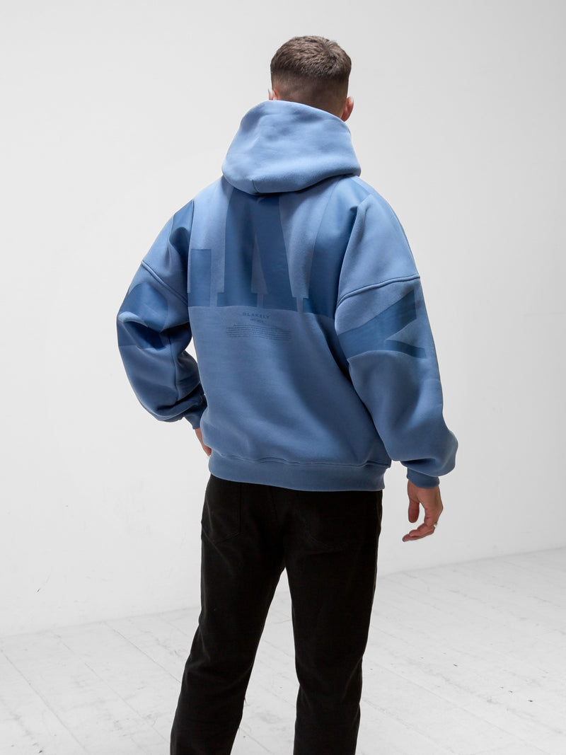 BLKLY Relaxed Hoodie - Blue