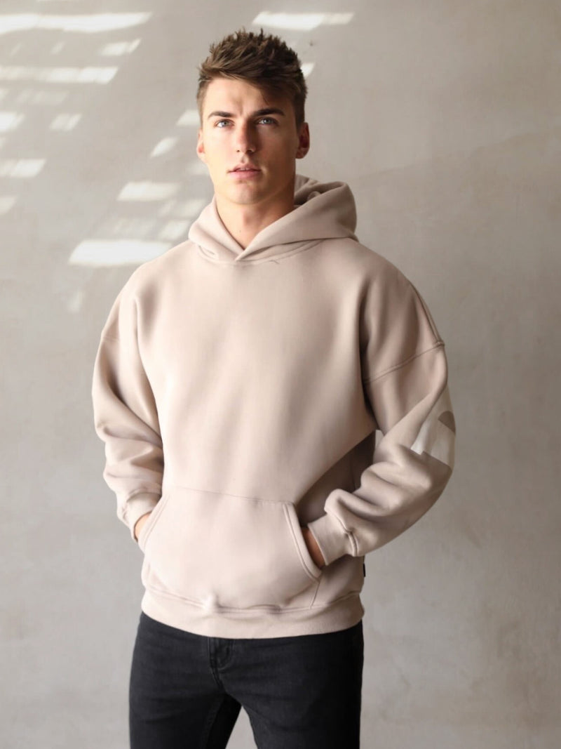 Buy Blakely Tan BLKLY Relaxed Hoodie Free delivery on orders over 70 Blakely Clothing