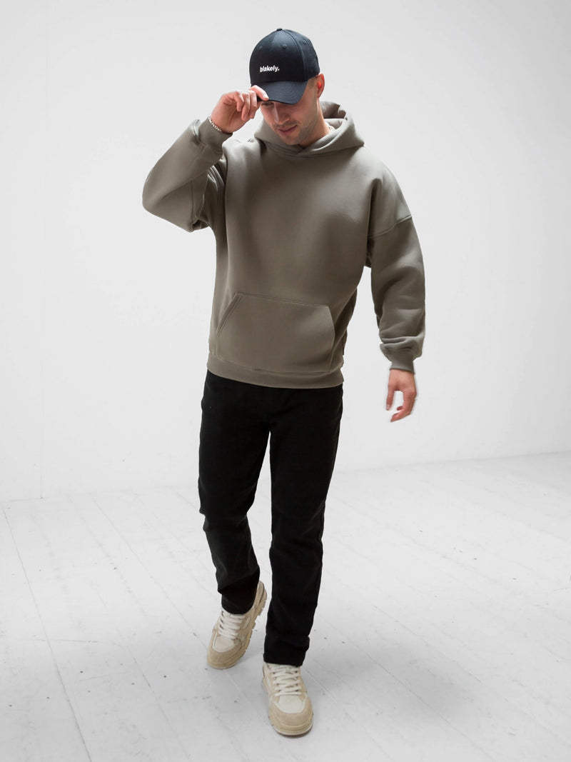 BLKLY Relaxed Hoodie - Safari Green