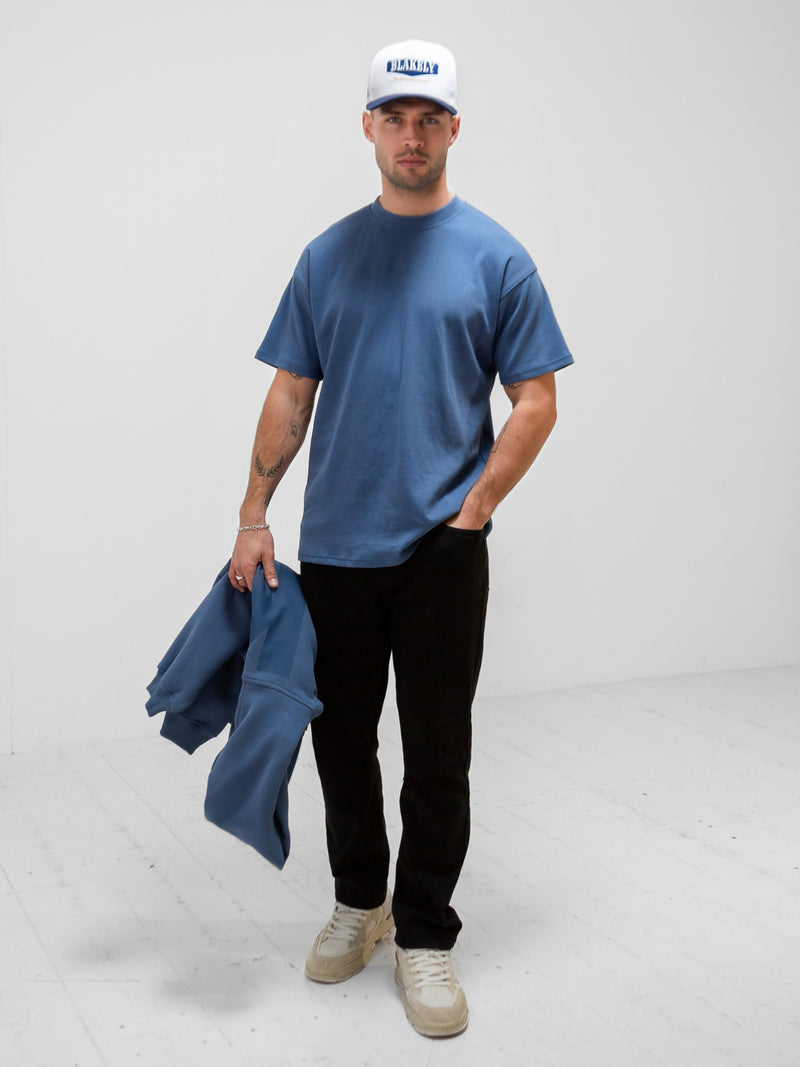 BLKLY Relaxed T-Shirt - Blue