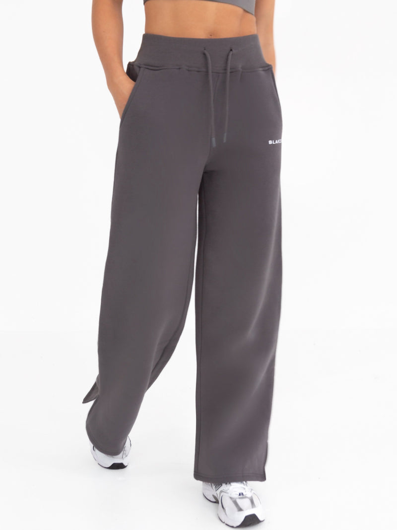 Soho Wide Leg Sweatpants - Charcoal