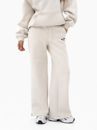Heritage Wide Leg Sweatpants - Chalk