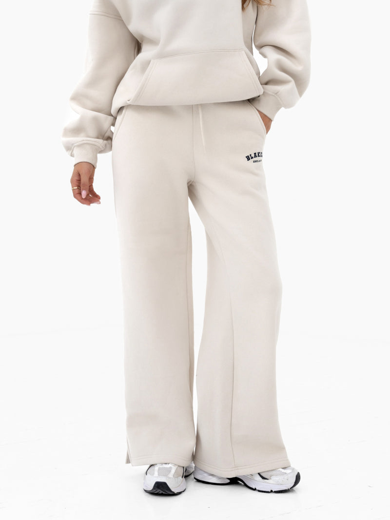 Heritage Wide Leg Sweatpants - Chalk