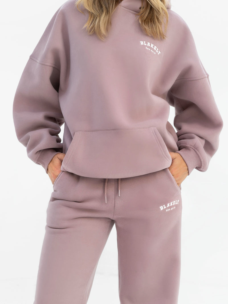 Heritage Oversized Hoodie - Dusty Pink