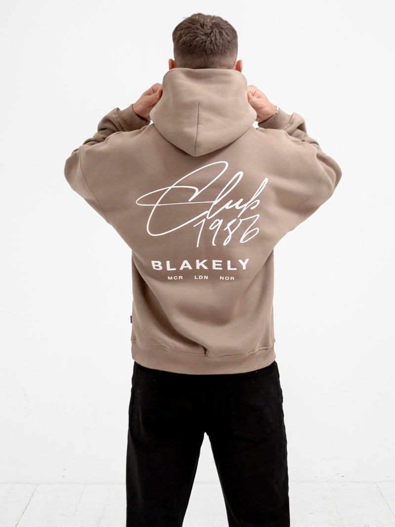 Club Relaxed Hoodie - Brown