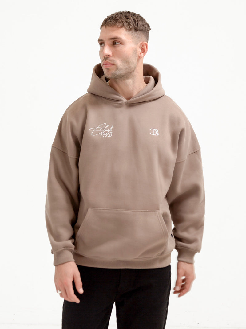 Club Relaxed Hoodie - Brown