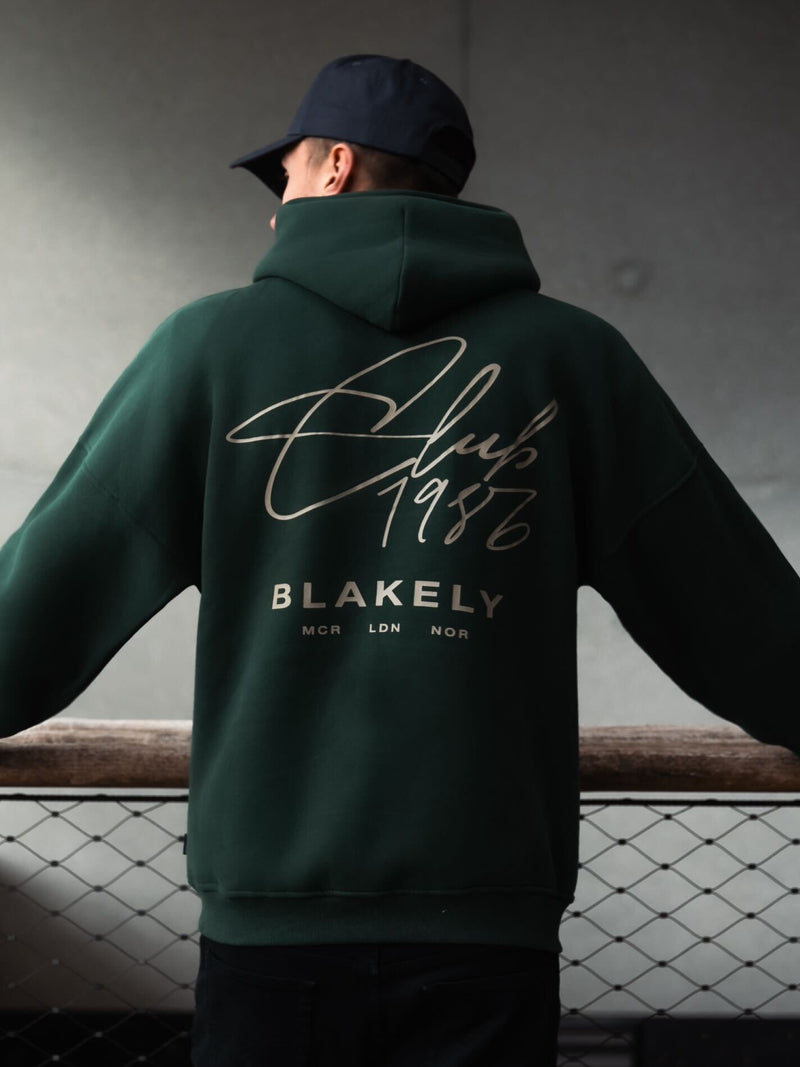 Club Relaxed Hoodie - Forest Green