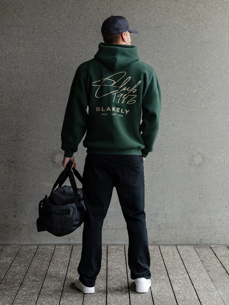 Club Relaxed Hoodie - Forest Green