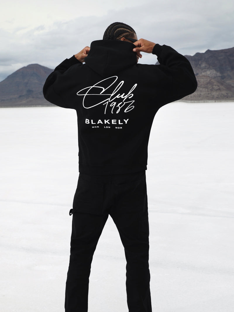 Club Relaxed Hoodie - Black