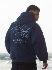 Club Relaxed Hoodie - Navy