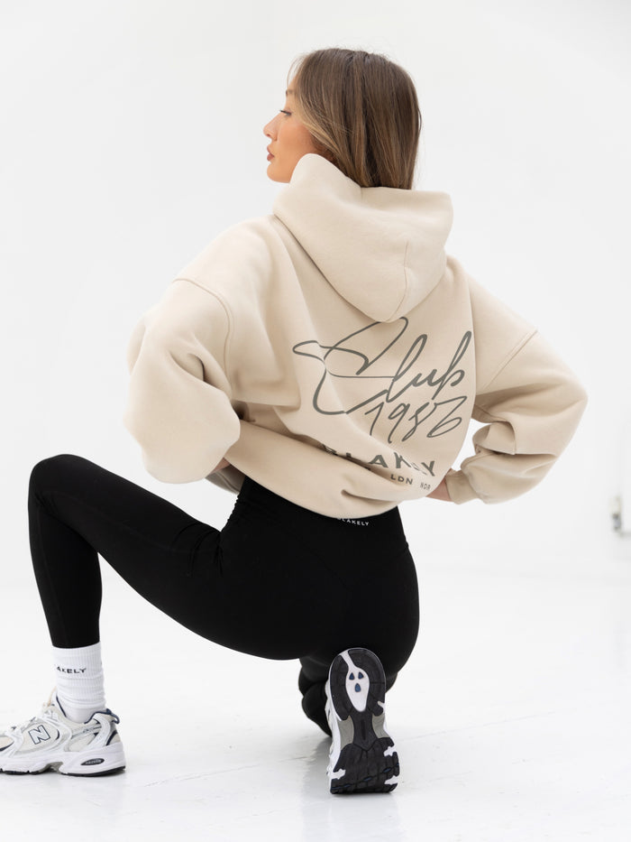 Club Oversized Hoodie - Bone