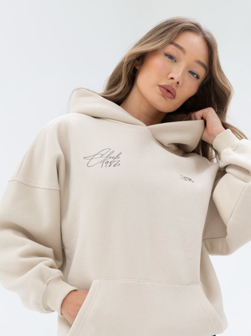 Club Oversized Hoodie - Bone