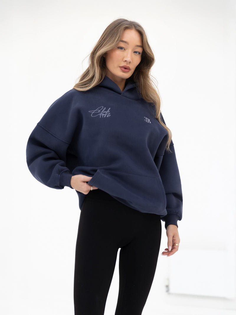 Club Oversized Hoodie - Navy