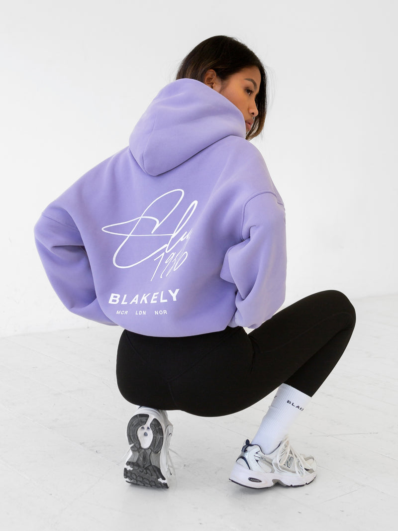 Club Oversized Hoodie - Violet