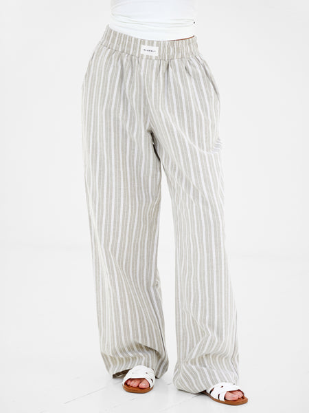 Buy Blakely Womens Light Brown Elena Stripe Trousers | Free