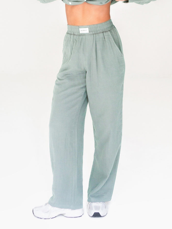Camilla Trousers - Sage Green