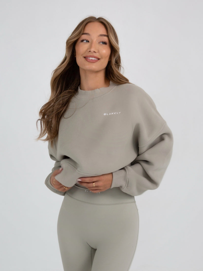 Buy Blakely Grey Soho Cropped Jumper Free delivery on orders over 70 Blakely Clothing