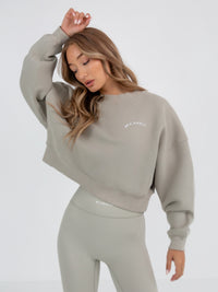 Soho Cropped Jumper - Grey