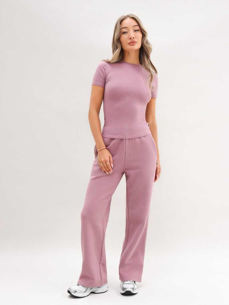 Blakely Basic Baby Tee - Dusty Pink