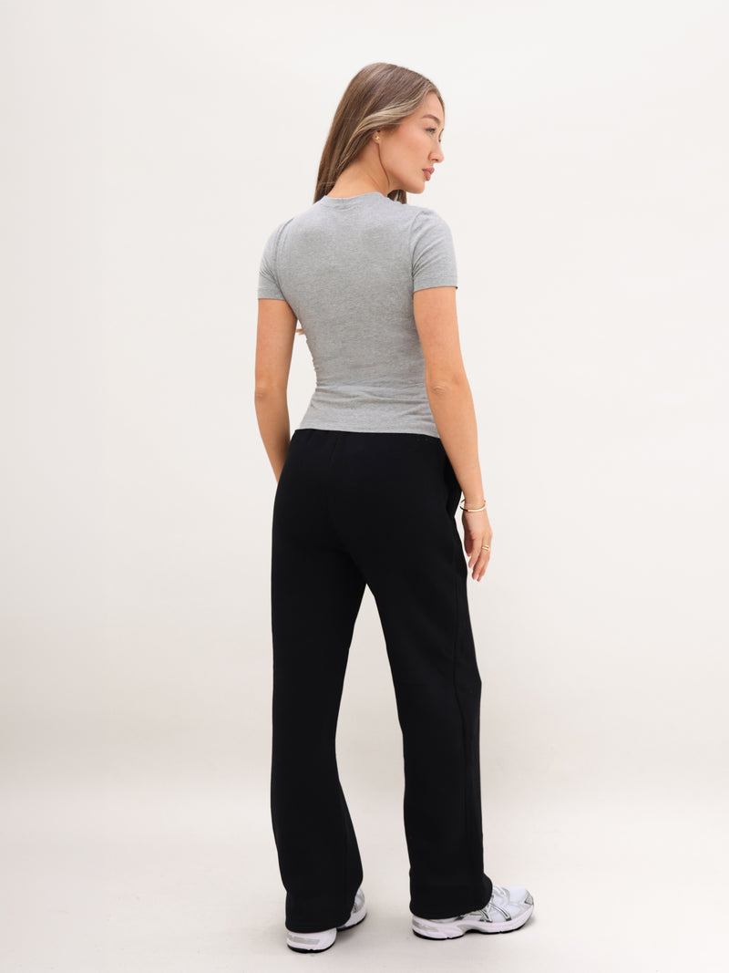Blakely Basic Baby Tee - Marl Grey