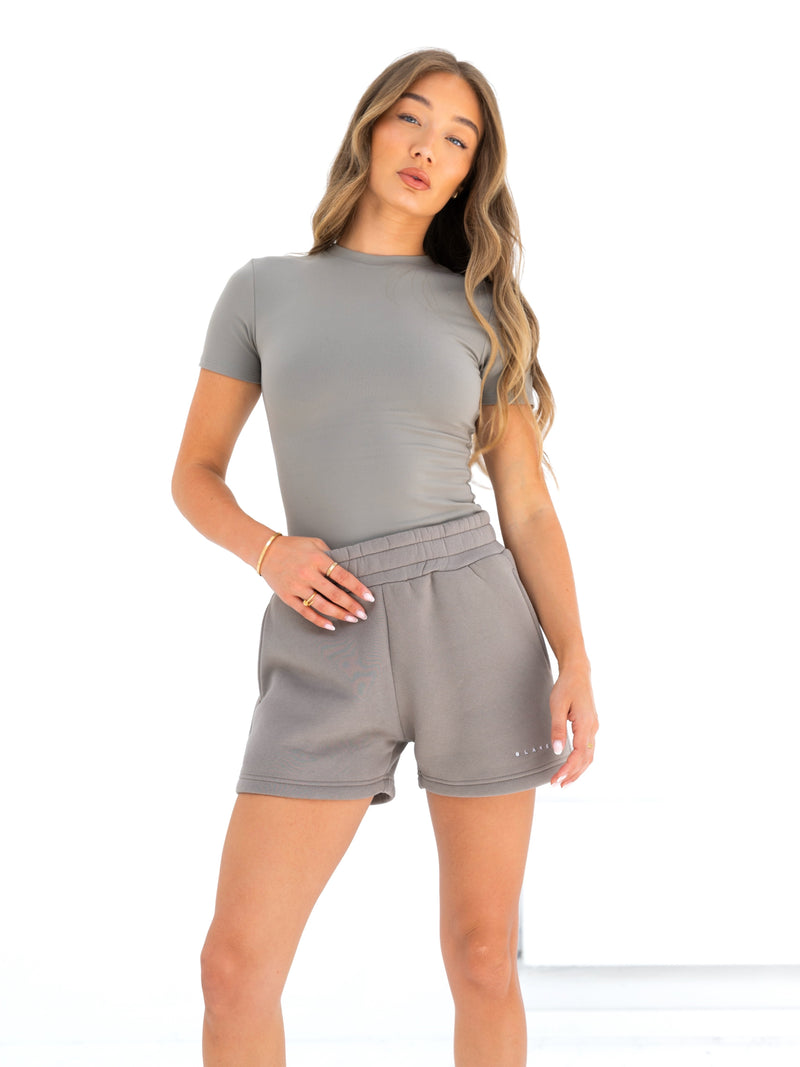 Lucia Baby Tee - Neutral Grey