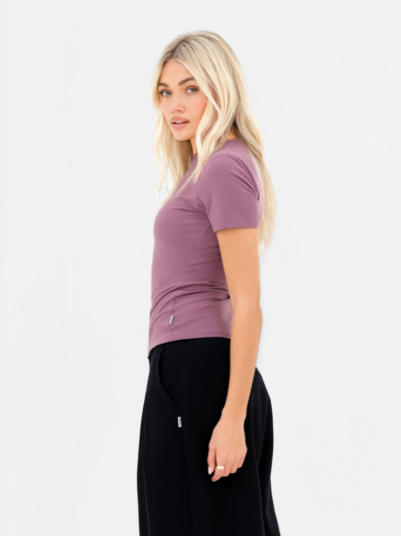 Lucia Baby Tee - Dusty Rose