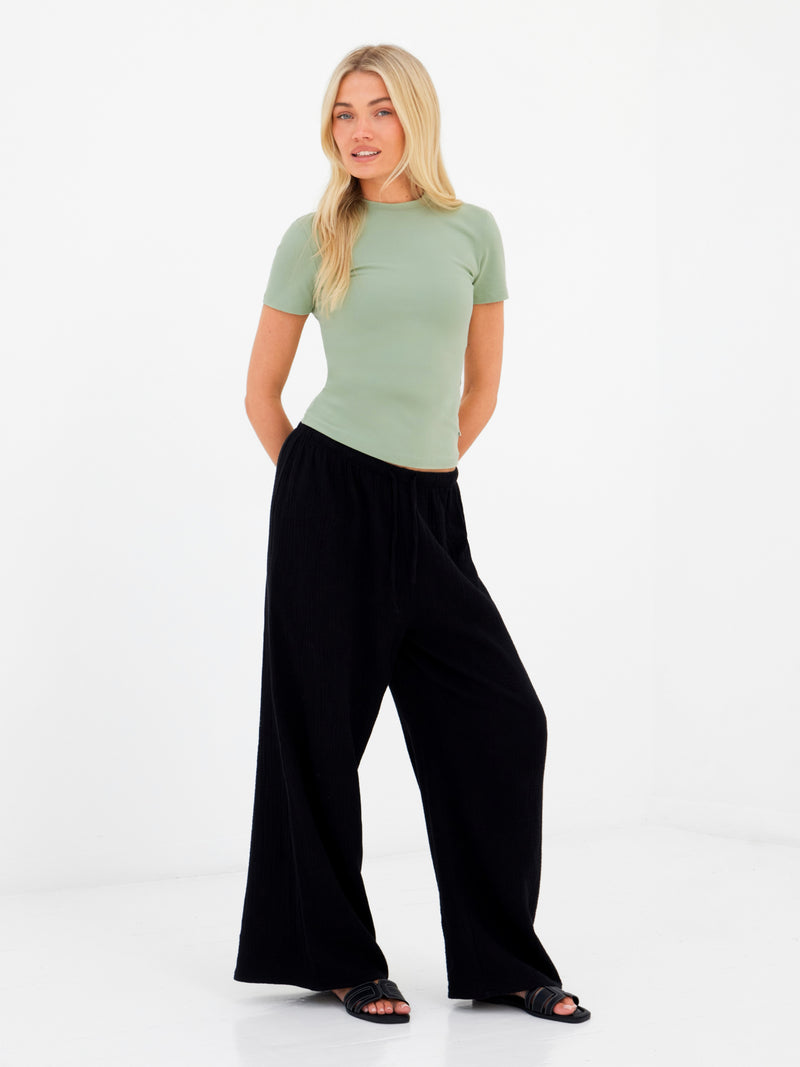 Lucia Baby Tee - Sage Green