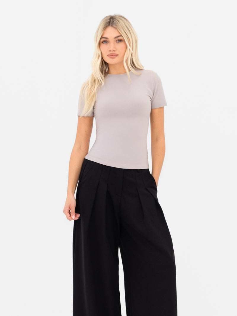 Lucia Baby Tee - Pebble