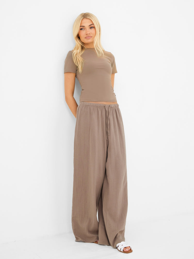 Lucia Baby Tee - Taupe