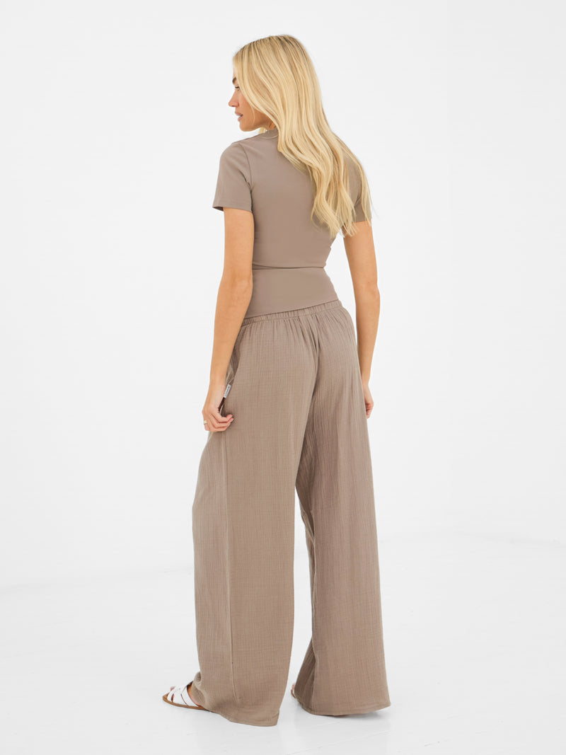 Lucia Baby Tee - Taupe
