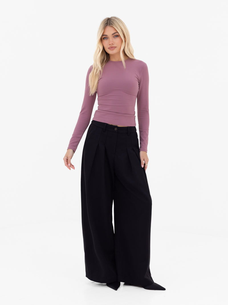 Lucia Long Sleeve Top - Dusty Rose