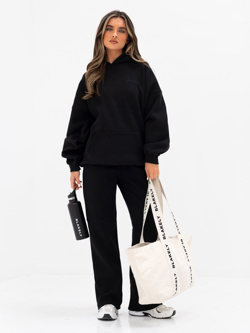 Isla Oversized Hoodie - Black