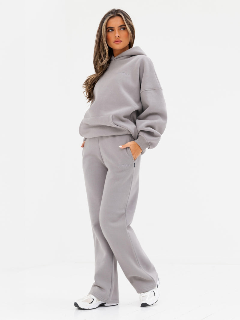 Isla Oversized Hoodie - Mid Grey
