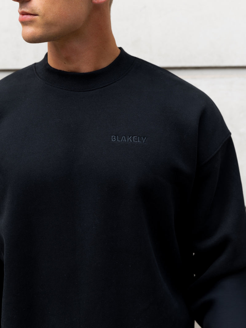 Rhys Relaxed Jumper - Black