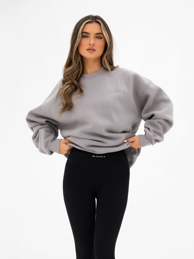 Isla Oversized Jumper - Mid Grey