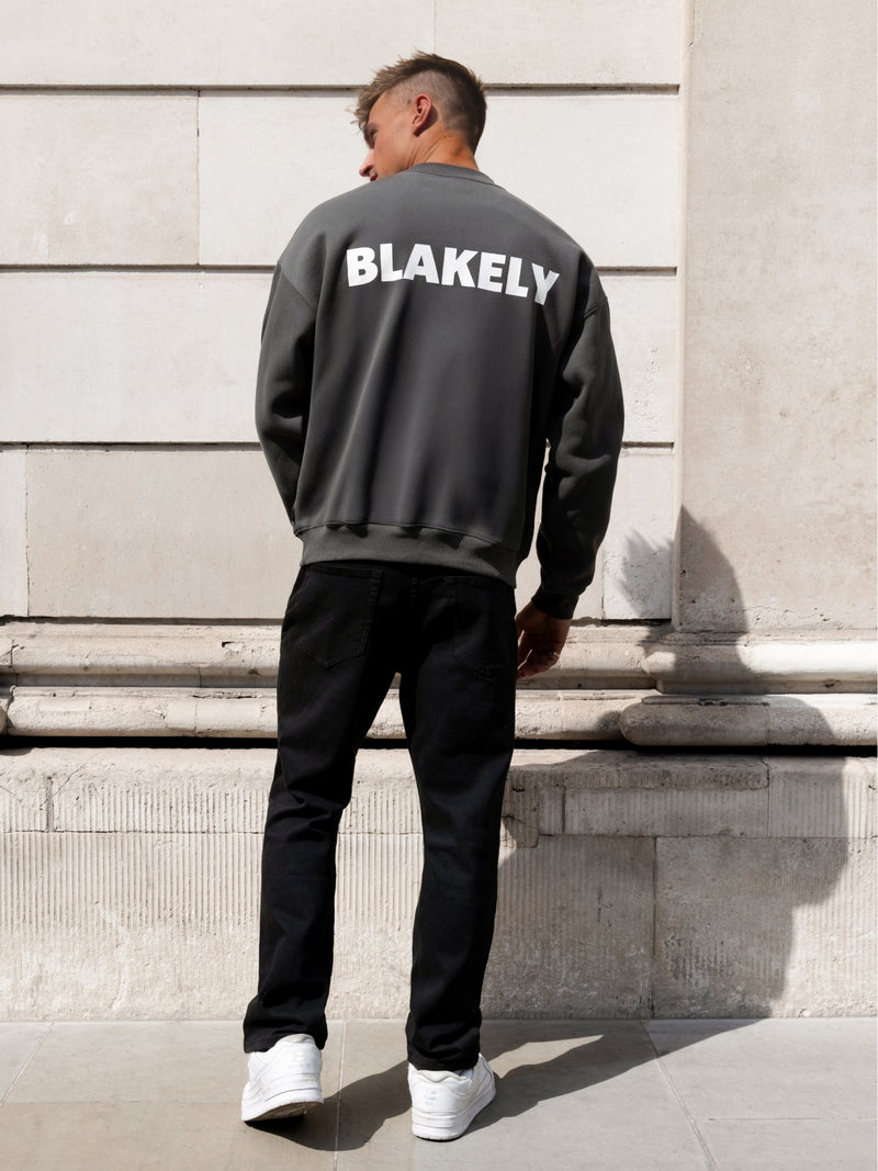 Declan Relaxed Jumper - Khaki Grey