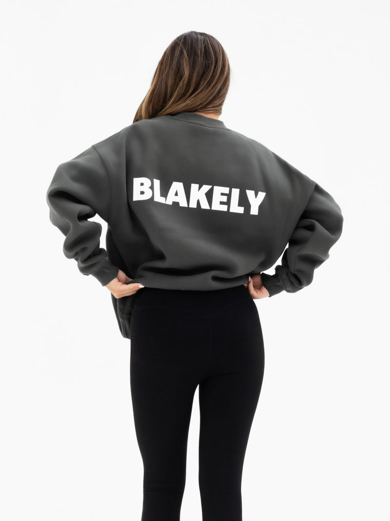 Kayla Oversized Jumper - Khaki Grey