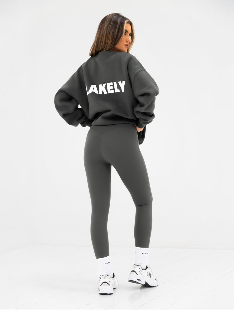 Kayla Oversized Jumper - Khaki Grey
