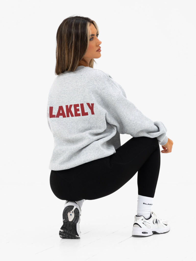Kayla Oversized Jumper - Marl Grey