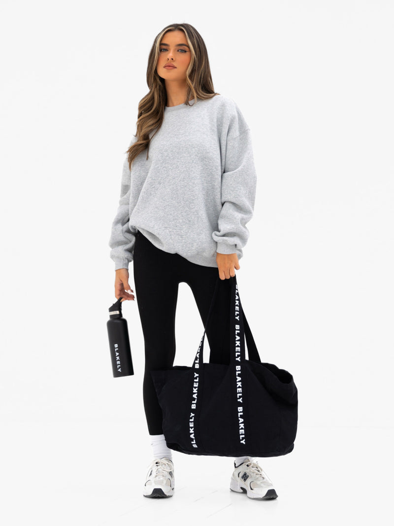 Kayla Oversized Jumper - Marl Grey