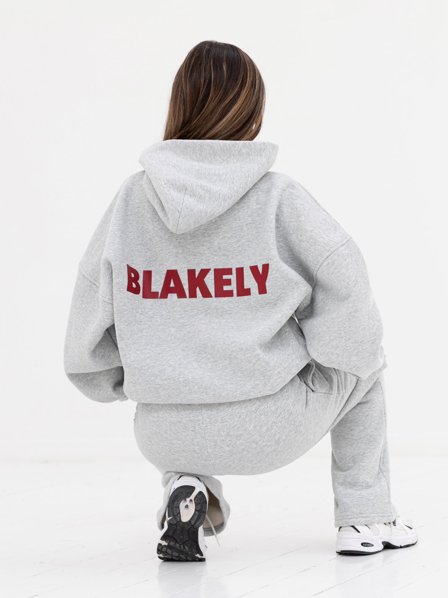 Yuccalley Women's Long Sleeve Pocket Hoodie - Casual Pullover Sweatshirt (Gray, X-Large)