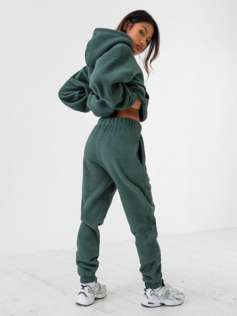 Green hoodie and sweatpants sale