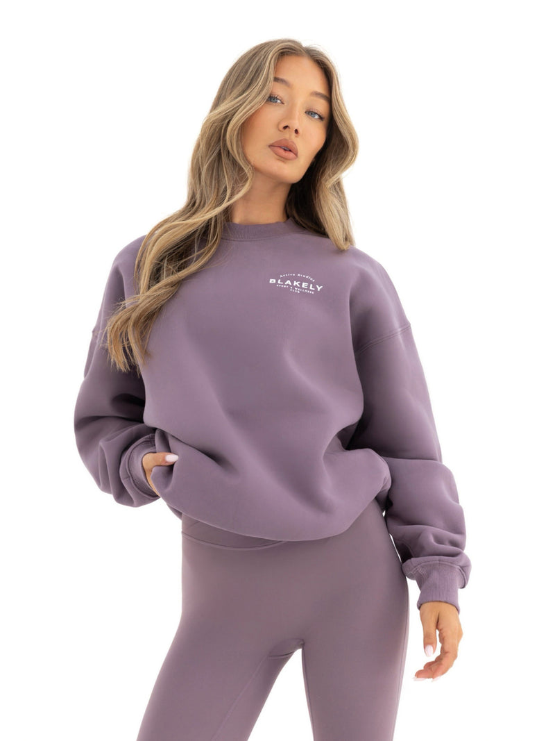 Active Studios Oversized Jumper - Grape